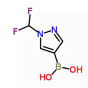 Structure of (1-(difluoromethyl)-1H-pyrazol-4-yl)boronic acid CAS 1312693-57-4