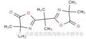 Structure of 5(4H)-Oxazolone, 2,2'-(1-methylethylidene)bis[4,4-dimethyl- CAS 325462-09-7